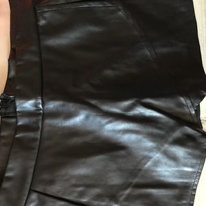 Leather skort— barely worn!